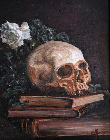 Italiaanse school (XX) - Memento mori, Vanitas
