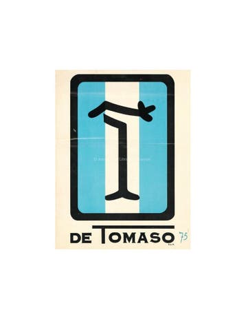 1973 DE TOMASO PROGRAMMA BROCHURE ITALIAANS ENGELS, Nieuw, Author