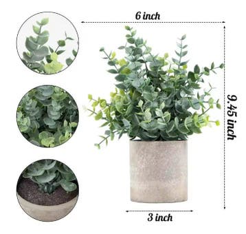 Set van 2 Kunstmatige Eucalyptus Planten in Pot – Decoratie, Verzenden, Nieuw