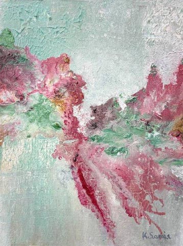 Samia Kerkeni - Bloom of Silence, Antiek en Kunst, Kunst | Schilderijen | Modern