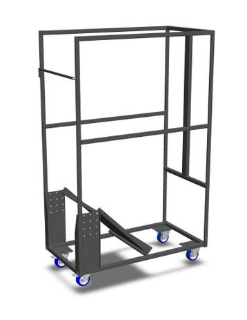 Universele transportkar staal grijs | 10-19 stoelen | 100..., Verzenden, Nieuw in verpakking