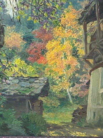 Italiaanse school (XX) - Paesaggio montano