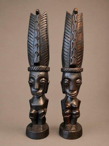 Batak toba voorouder beelden - Beeld - Batak - Indonesië