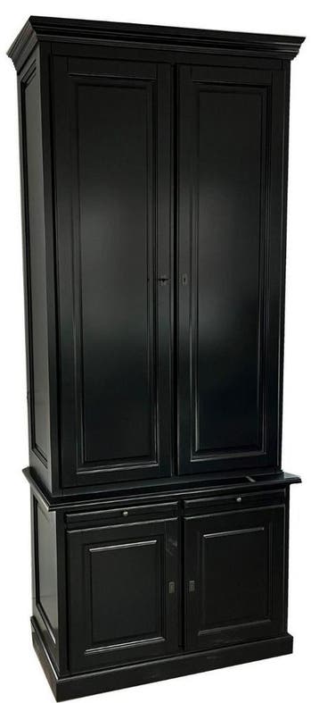 Buffetkast zwart Elsloo dichte deuren 105 x 240cm, Ophalen of Verzenden, Nieuw