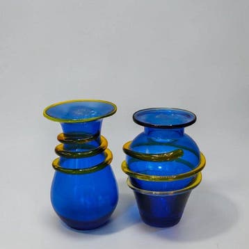 Murano Style - Vaas - Glas, Antiek en Kunst, Antiek | Glas en Kristal
