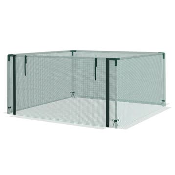 Tuinnet Insectenbeschermingsnet Met Ritssluiting Deur 1,25x1, Verzenden