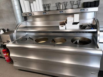 Nog niet gereviseerd - Perfecta bakwand friteuse 4x Rond, Zakelijke goederen, Ophalen of Verzenden, Nieuw in verpakking, Fornuis, Frituur en Grillen