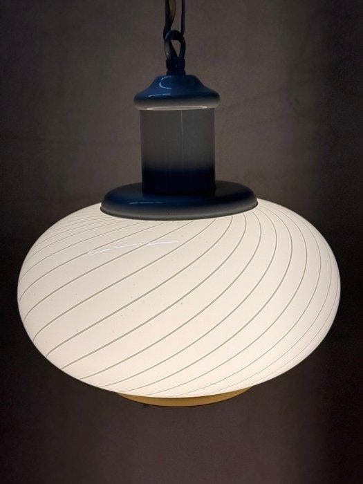 Plafondlamp - Glas, Metaal - Luster Swril, Antiek en Kunst, Antiek | Lampen
