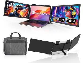 Veiling - MAGICRAVEN Draagbare Dubbele Monitor 14 1080P - v, Computers en Software, Monitoren, Nieuw