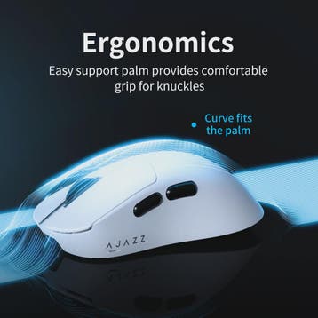 AJAZZ AJ179V2 MAX Gaming Muis: Tri-Mode, PAW3311 Sensor, Ult, Computers en Software, Muizen, Verzenden, Nieuw
