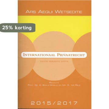 Internationaal privaatrecht / 2015/2017 / Ars Aequi, Boeken, Verzenden, Gelezen