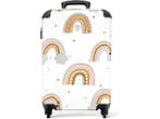 Veiling - Koffer handbagage regenboog stippen, Nieuw