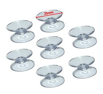 Set van 60 pvc zuignapjes (35 mm), dubbelzijdig, Ophalen of Verzenden, Nieuw