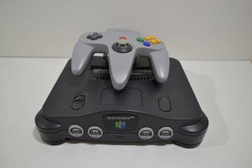 Nintendo 64 Console (Charcoal Grey), Verzenden, Zo goed als nieuw