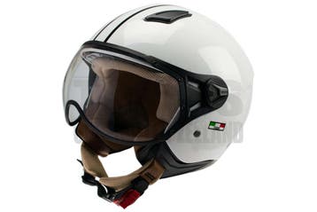 Helm Vito Jethelm Moda glans wit / licht bruin (XS t/m XXL), Ophalen of Verzenden, Nieuw, Vito