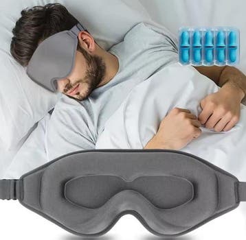 3D Slaapmasker met Oordoppen Lichtdicht Comfort, Verzenden, Nieuw