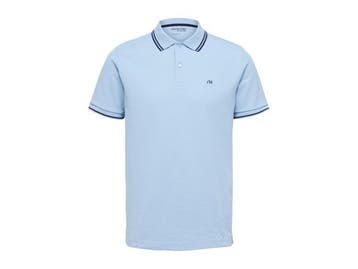 Veiling - Selected Homme Dante Sport Polo Lichtblauw - S, Nieuw
