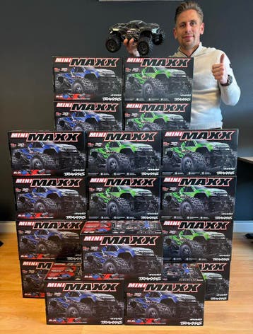20x Traxxas Mini Maxx BL-2S Monster Truck RTR vanaf €299!, Hobby en Vrije tijd, Elektro, Auto offroad, Nieuw, Ophalen of Verzenden