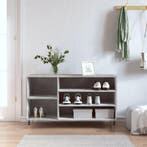 vidaXL Schoenenkast 102x36x60 cm bewerkt hout betongrijs, Verzenden, Nieuw