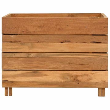 vidaXL Plantenbak verhoogd 50x40x38 cm gerecycled teakhout, Tuin en Terras, Verzenden, Nieuw, Minder dan 60 cm, 30 tot 60 cm