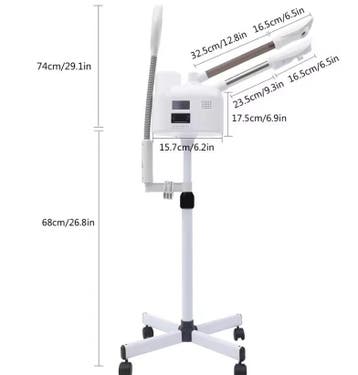 3-in-1 Gezichtsstomer Warm Koud Nano Mist LED Statief, Verzenden, Nieuw
