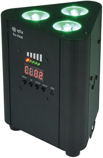 QTX Tri-PAR Oplaadbare Drievoudige PAR Uplighter, Verzenden, Nieuw, Overige typen