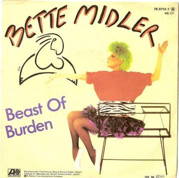 vinyl single 7 inch - Bette Midler - Beast Of Burden, Verzenden, Zo goed als nieuw, 7 inch, Pop