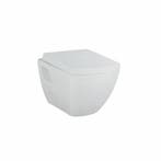 Wandcloset Creavit Design Square met Bidet Keramiek Wit, Doe-het-zelf en Verbouw, Sanitair, Ophalen of Verzenden, Nieuw