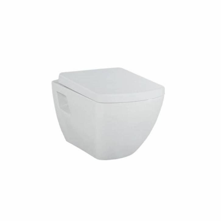 Wandcloset Creavit Design Square met Bidet Keramiek Wit, Doe-het-zelf en Verbouw, Sanitair, Ophalen of Verzenden