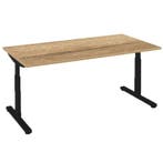 Instelbaar bureau - aanbieding natuur eiken bladen 160/180cm, Verzenden, In hoogte verstelbaar, Nieuw