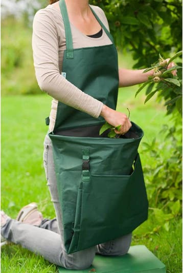 Tuinschort met opvouwbare zak waterdicht 130 x 55cm groen, Verzenden, Nieuw