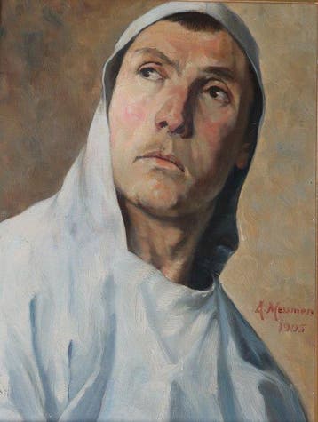 August Messmer (1865-1946) - Der weiße Mönch