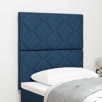 vidaXL Hoofdbord Blauw 80 cm Stof, Verzenden, Nieuw, Blauw, Stof