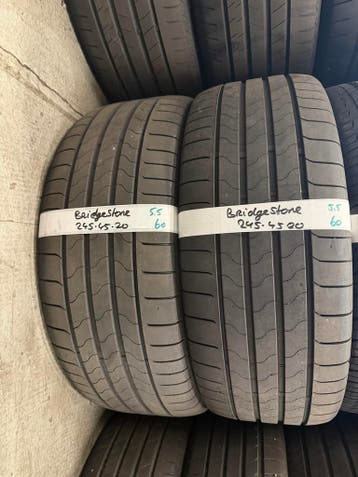 245-45-20 Bridgestone Zomerbanden 5.5mm Montage 245 45 20, Ophalen, Band(en), Personenwagen, 20 inch