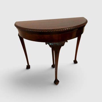 Englischer Antiker beistelltisch/Klapptisch – Mahagoni