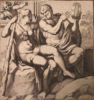 Carlo Cesio (1622–1682) after Annibale Carracci - Hercules
