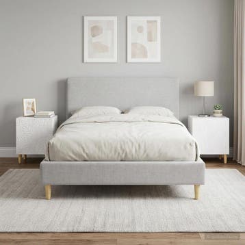 vidaXL Nachtkastje 2 st Hoogglans Wit 43 x 34,5 x 50 cm, Minder dan 45 cm, Verzenden, Nieuw, Minder dan 55 cm