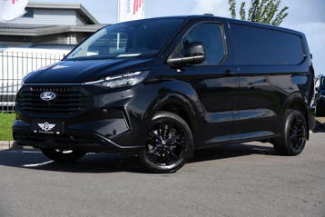 Ford Transit Custom 300 2.0 TDCI L1H1 Limited Black Edition, Stof, Gebruikt, Zwart, Ford