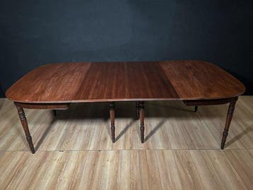 Tafel - Mahoniehout - Verlengbare tafel Ingles