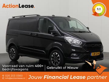 Ford Transit Custom Dubbel cabine L1 H1 2021 Diesel, Auto's, Ford, Automaat, Zwart, Zwart, Diesel