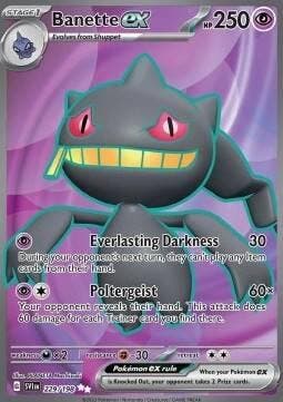 Banette EX 229/198 Scarlet&Violet, Ophalen of Verzenden, Nieuw, Losse kaart, Foil