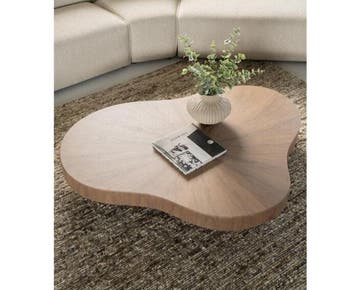 Salontafel Bobbie 150x110cm - naturel | Eleonora, Ophalen of Verzenden, Nieuw