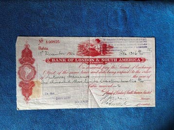 Brazilië. 1 x 1316.50 pesetas 1926