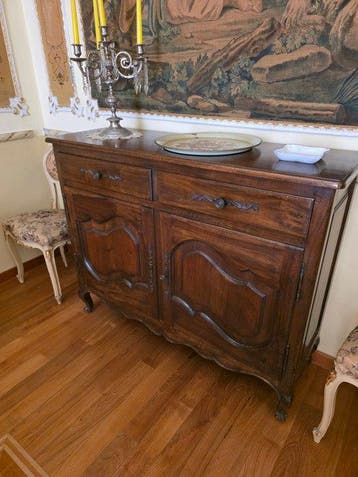 Credenza - Walnoot, Hout, Metaal