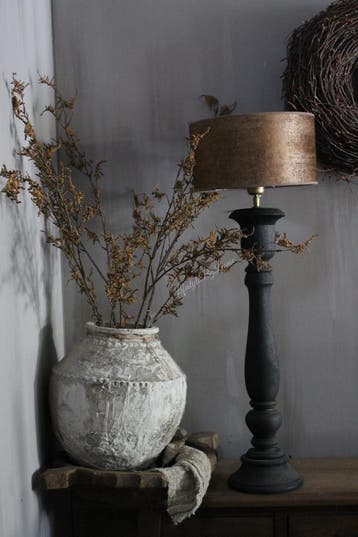 Hoge smalle baluster lampvoet Black 77 cm, Ophalen of Verzenden, Nieuw