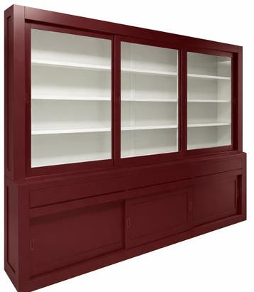 Buffetkast rood – wit Enschede 300 x 240cm soft close, Ophalen of Verzenden, Nieuw