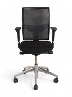 vdm. Aero bureaustoel, mesh rug, zwart-chrome, Overige plaatsen, Ophalen of Verzenden, Gebruikt, Stoel