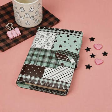 A6 Patchwork Notitieboek met Losse Bladen - PU Leer, Planner, Verzenden, Nieuw