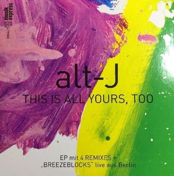 cd single card - Alt-J - This Is All Yours, Too, Verzenden, Zo goed als nieuw, Rock en Metal