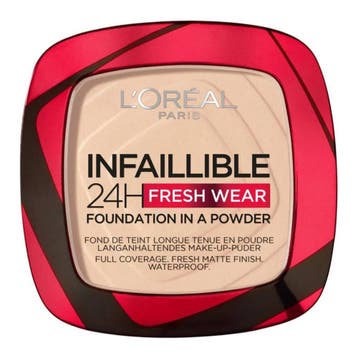LOreal Paris - Infaillible 24H Powder Foundation - 140, Ophalen of Verzenden, Nieuw, Gehele gezicht, Make-up